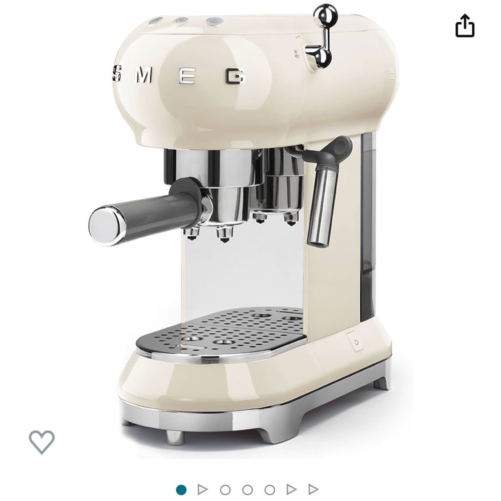 SMEG retro, espresso, coffee machine with steamer